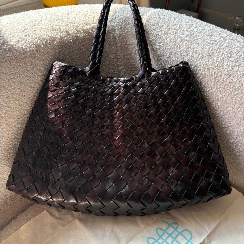 Dragon Diffusion Dark Brown Woven Tote